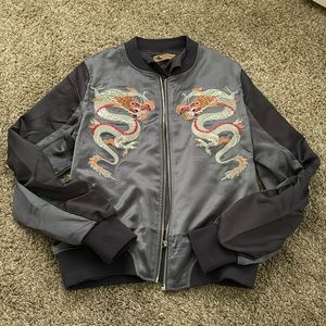 Vintage silky bomber jacket